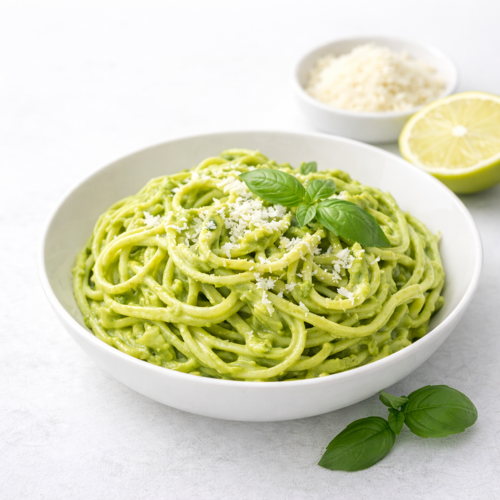 Creamy avocado pasta